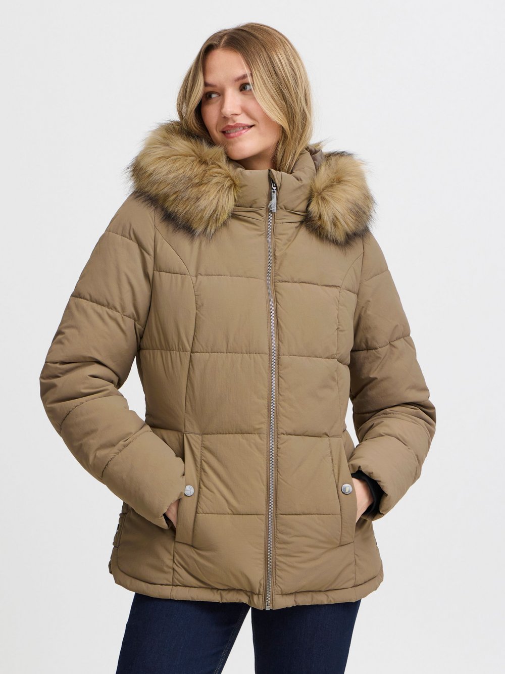 fransa Winterjacke Damen braun, S