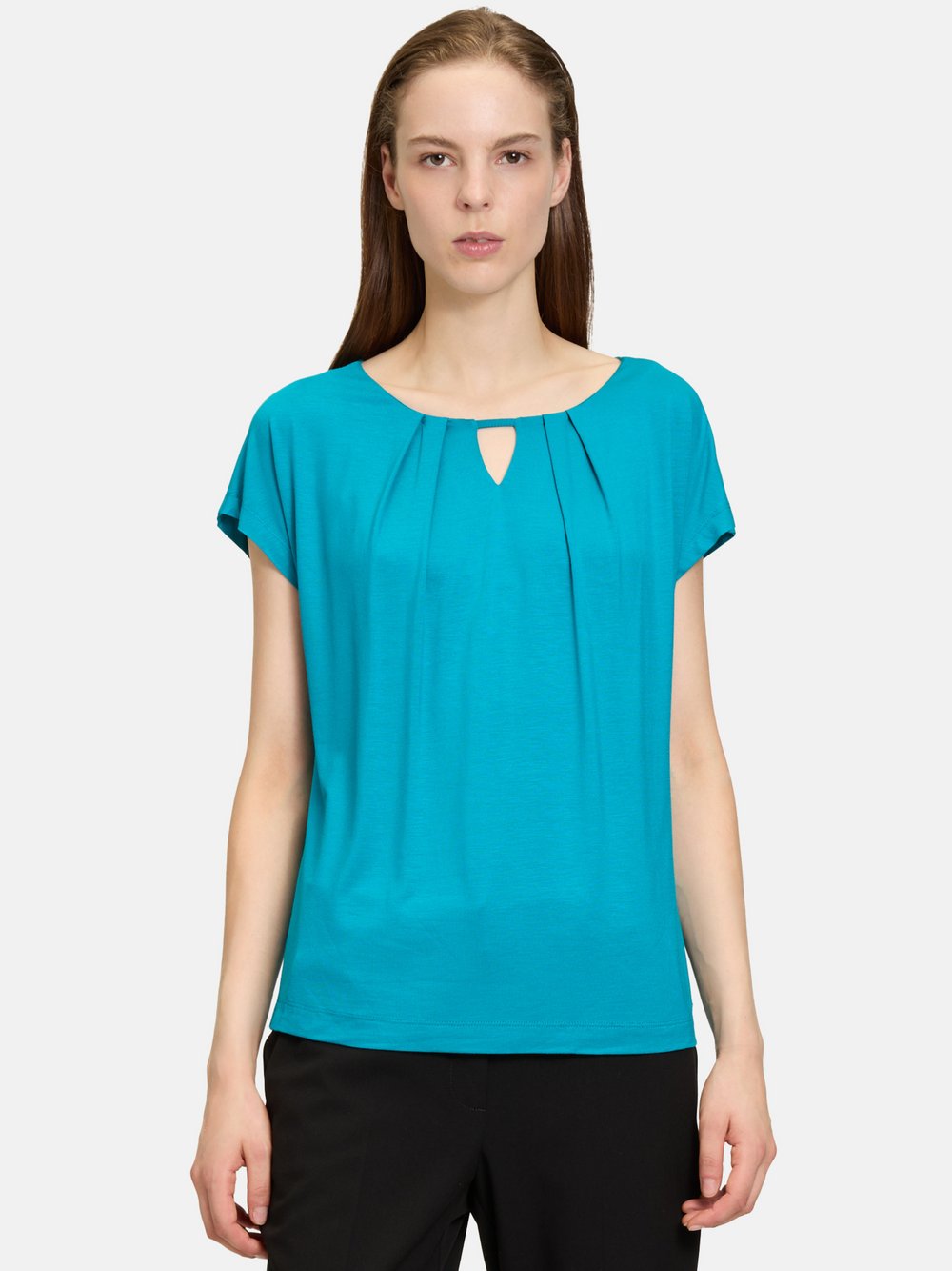 Betty & Co Halbarm-Shirt Damen Viskose blau, S