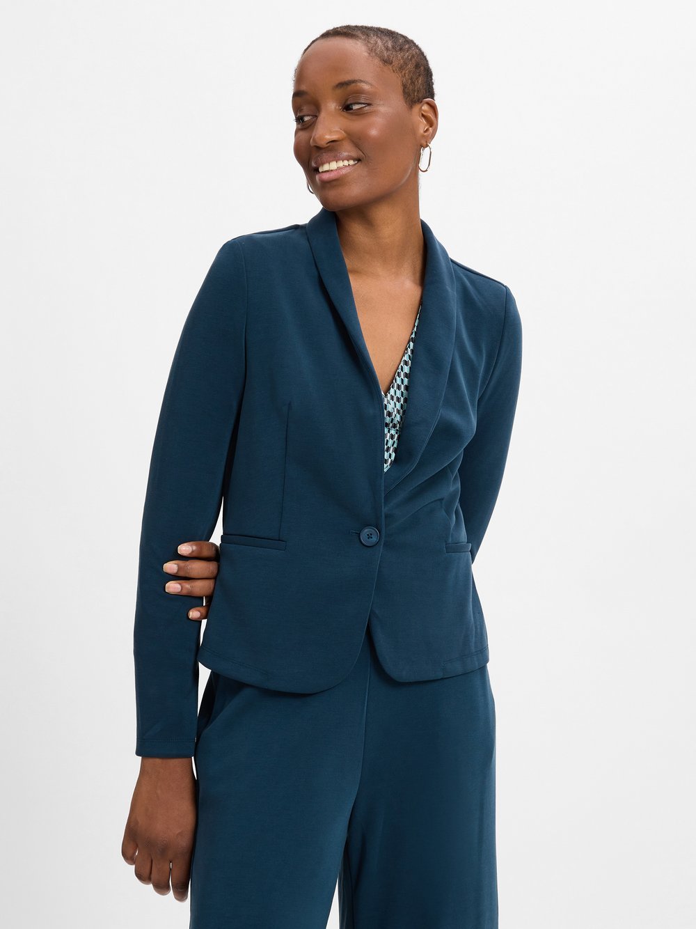 zero Baukasten-Blazer Damen blau, 34