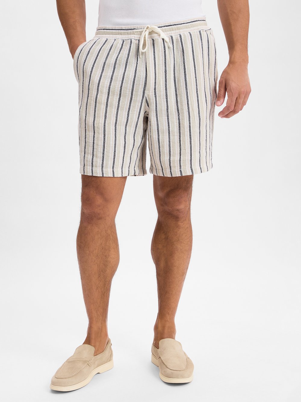 Jack & Jones Shorts Herren Baumwolle mehrfarbig gestreift, XXL