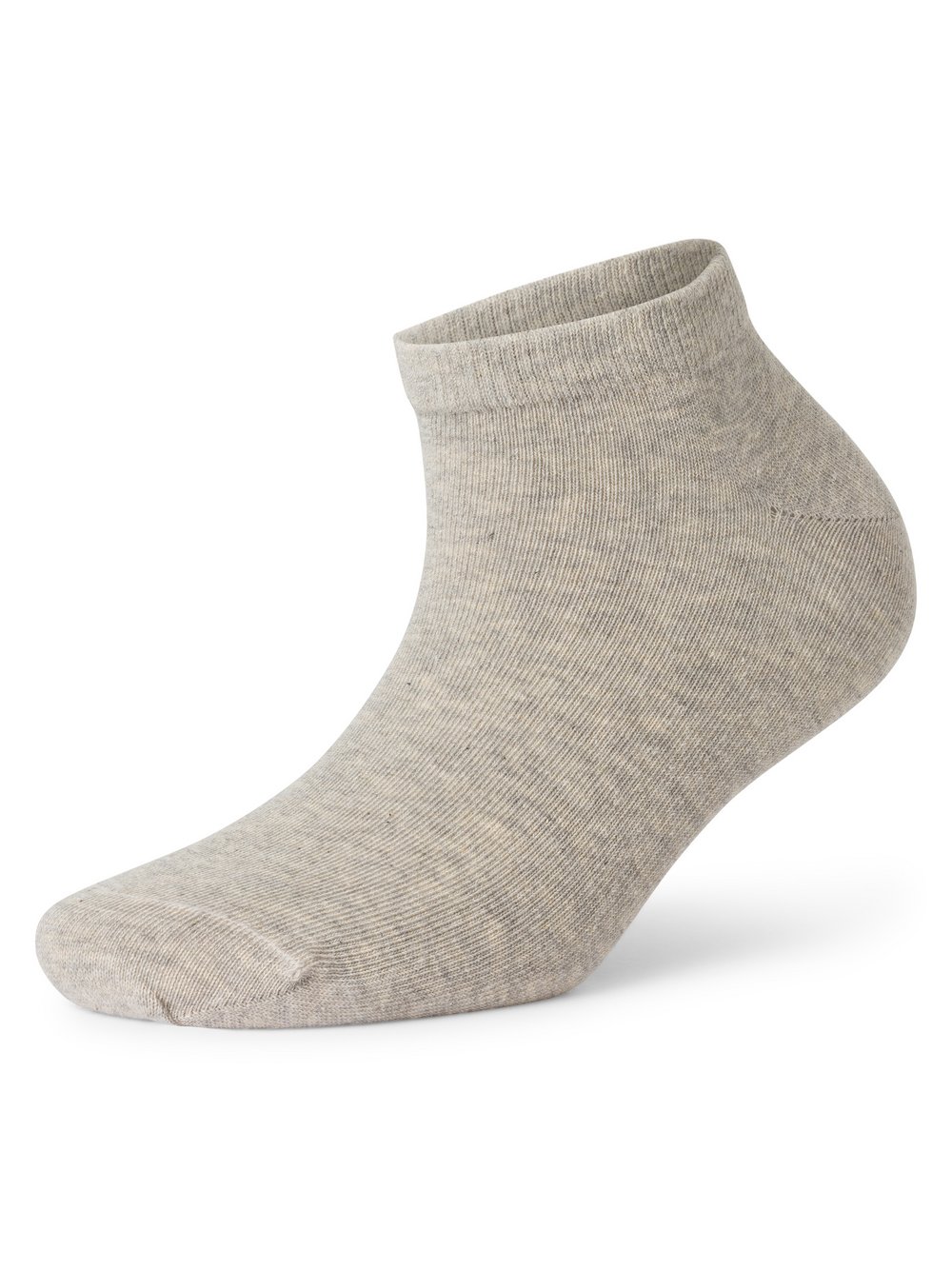 Marie Lund Sneakersocken Damen Baumwolle grau meliert, ONE SIZE