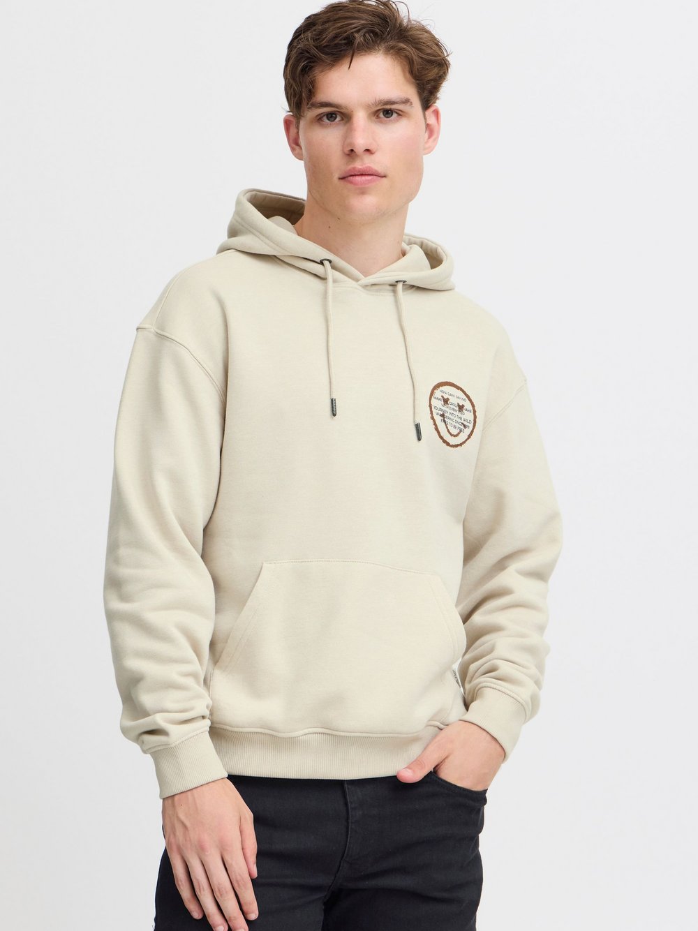 BLEND Kapuzenpullover Herren beige, L