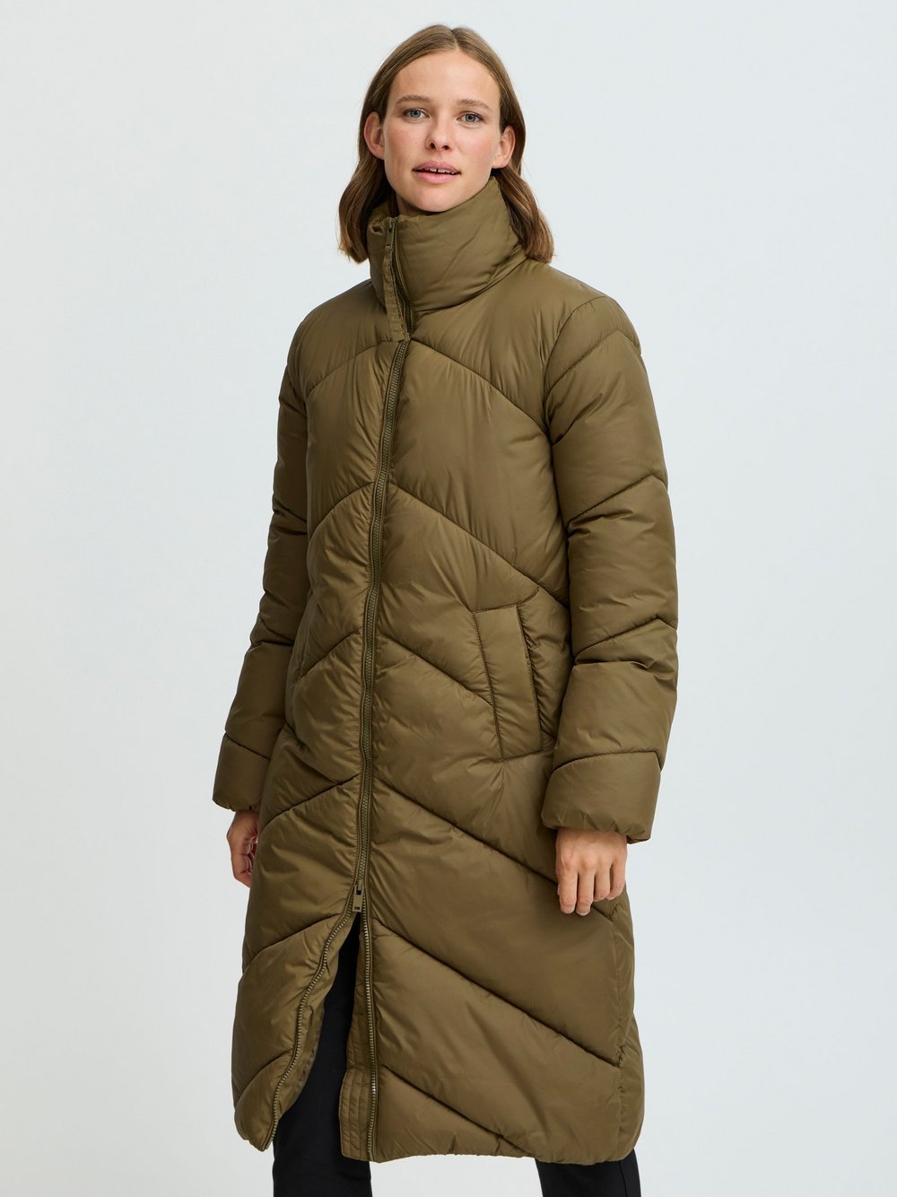 B.Young Winterjacke Damen Polyamid grün, 44