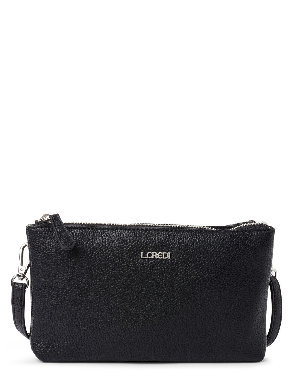 L.Credi Tasche Damen schwarz strukturiert, ONE SIZE