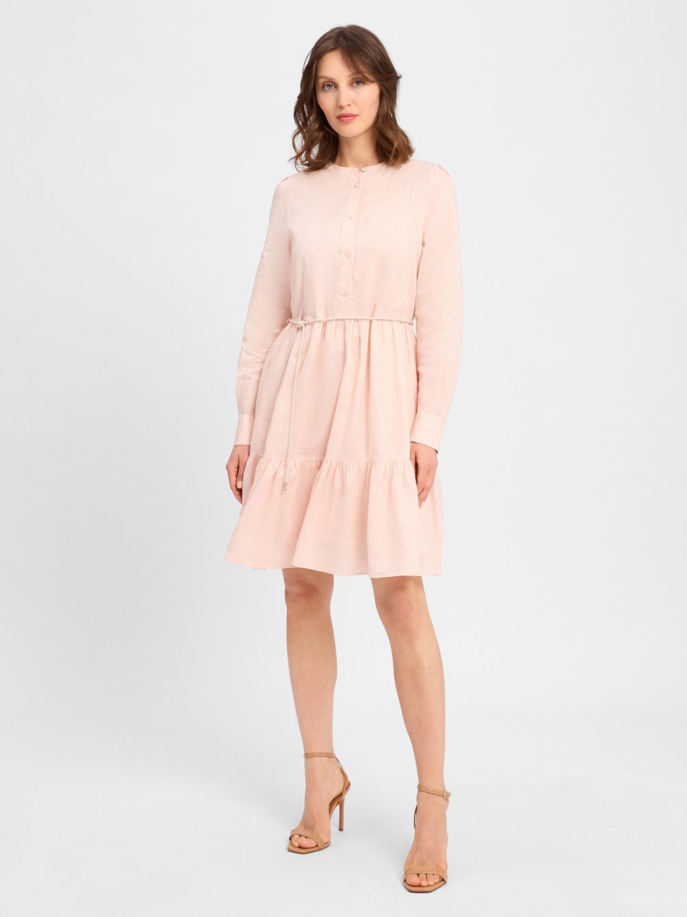 BOSS Orange Freizeitkleid Damen Leinen rosa, 40