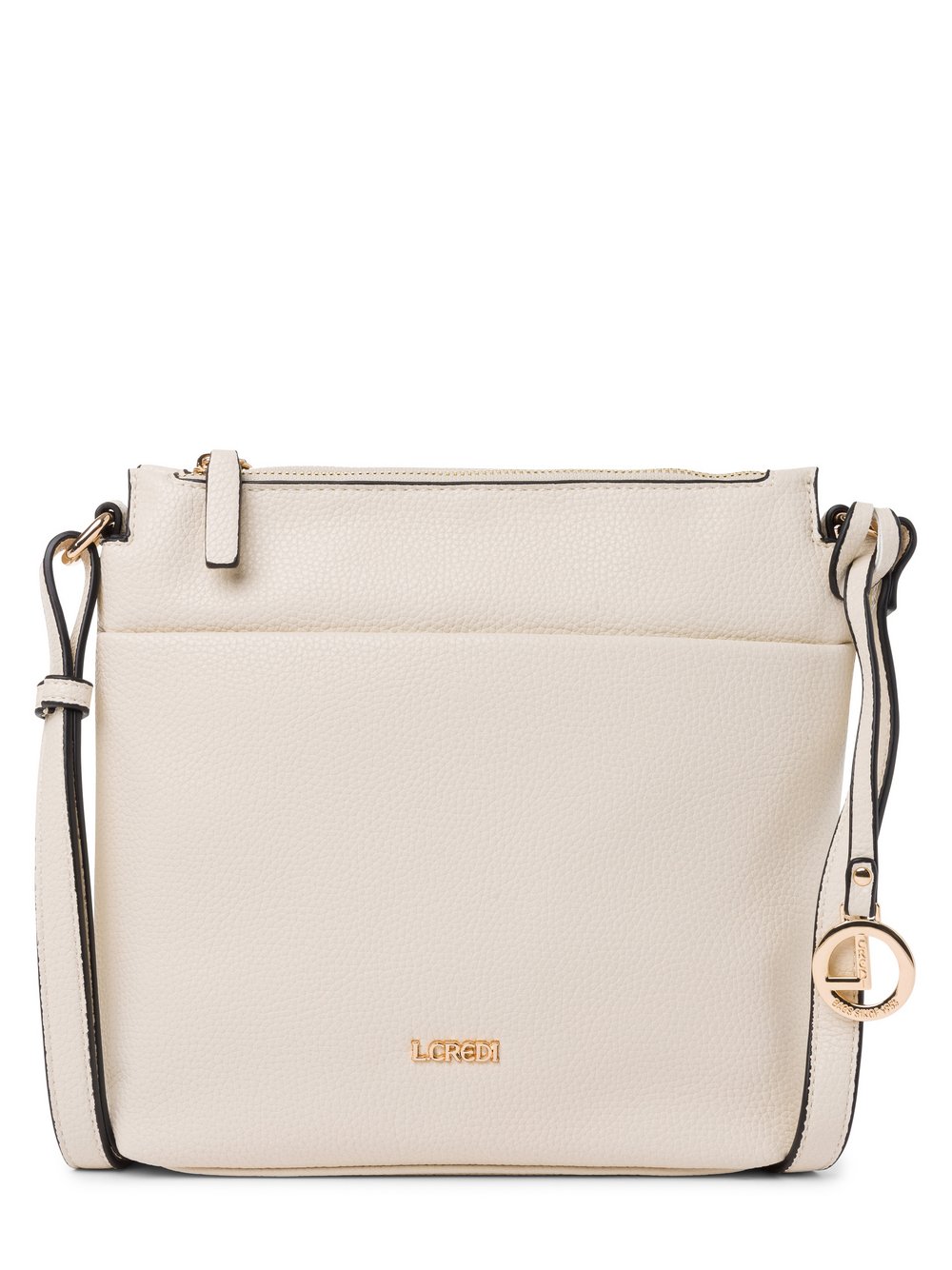 L.Credi Umhängetasche Damen Kunstleder beige, ONE SIZE