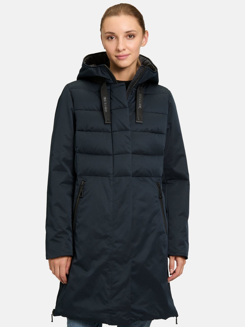 Amber & June Winterjacke Damen schwarz, 36