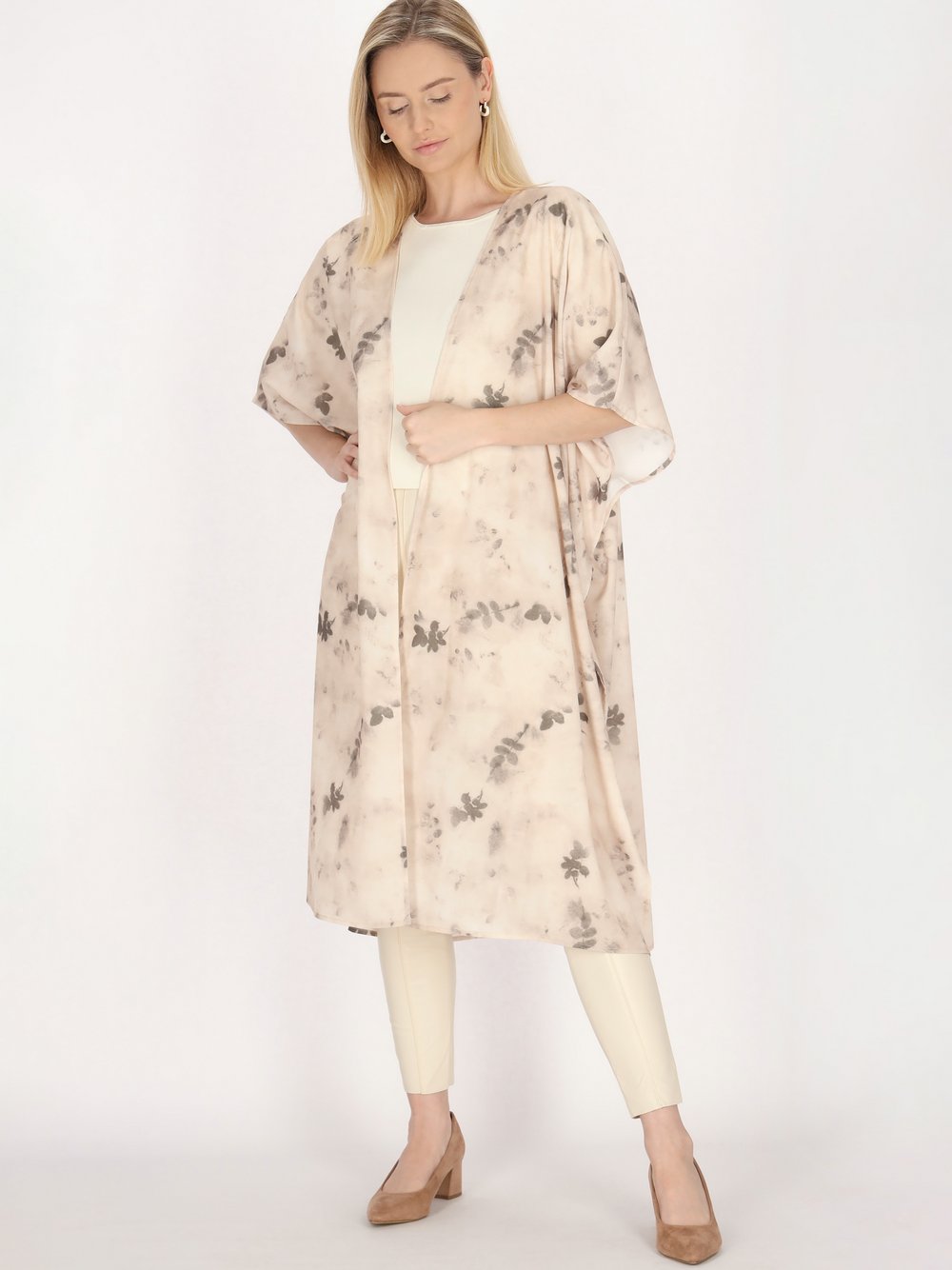 Usha Kimono Damen mehrfarbig gemustert, L