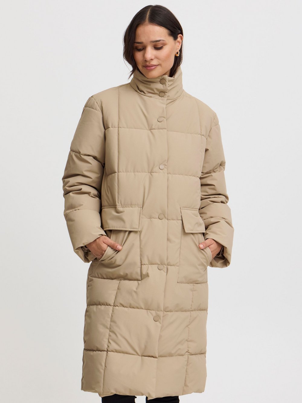 fransa Winterjacke Damen beige, L