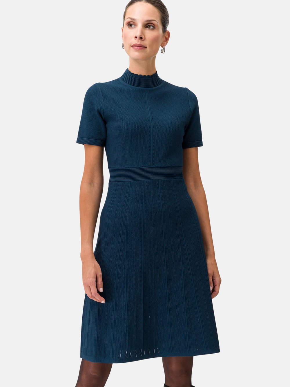 zero Strickkleid Damen Viskose blau, 44