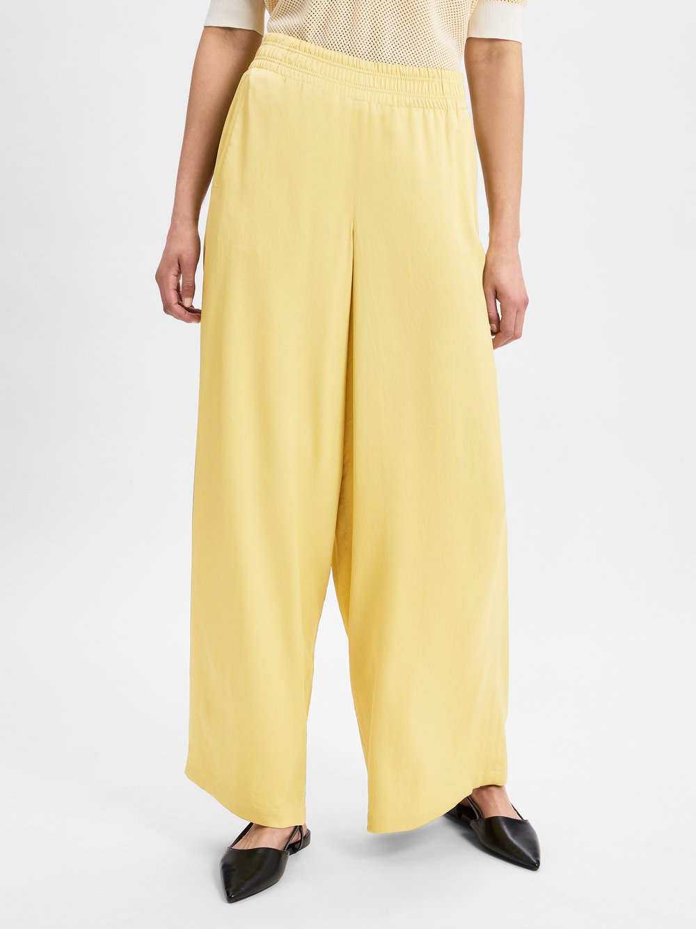 Drykorn Stoffhose Damen Acetat gelb, 27-34