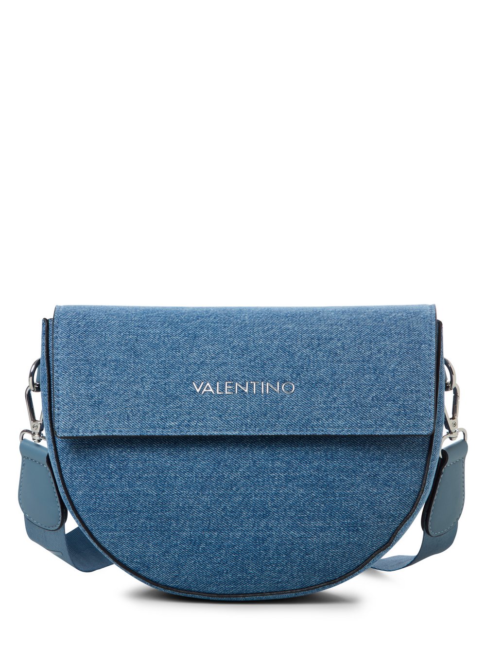 Valentino by Mario Valentino Schultertasche Damen Textil blau meliert, ONE SIZE