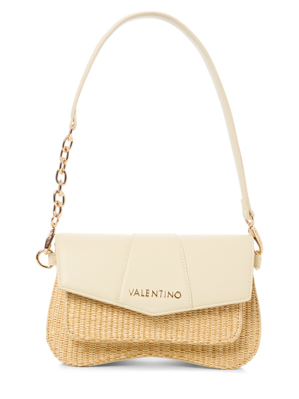 Valentino by Mario Valentino Umhängetasche Damen beige strukturiert, ONE SIZE