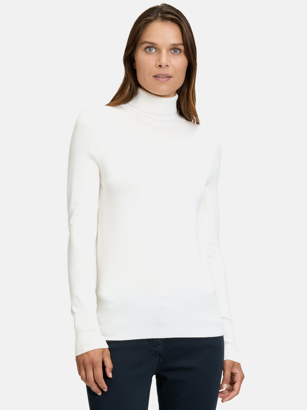 Betty Barclay Rollkragenpullover Damen Viskose weiß, 48