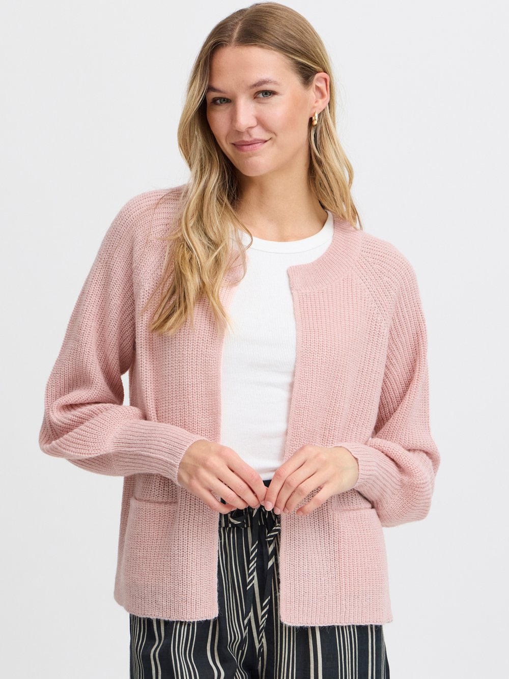 fransa Strickjacke Damen rosa, L