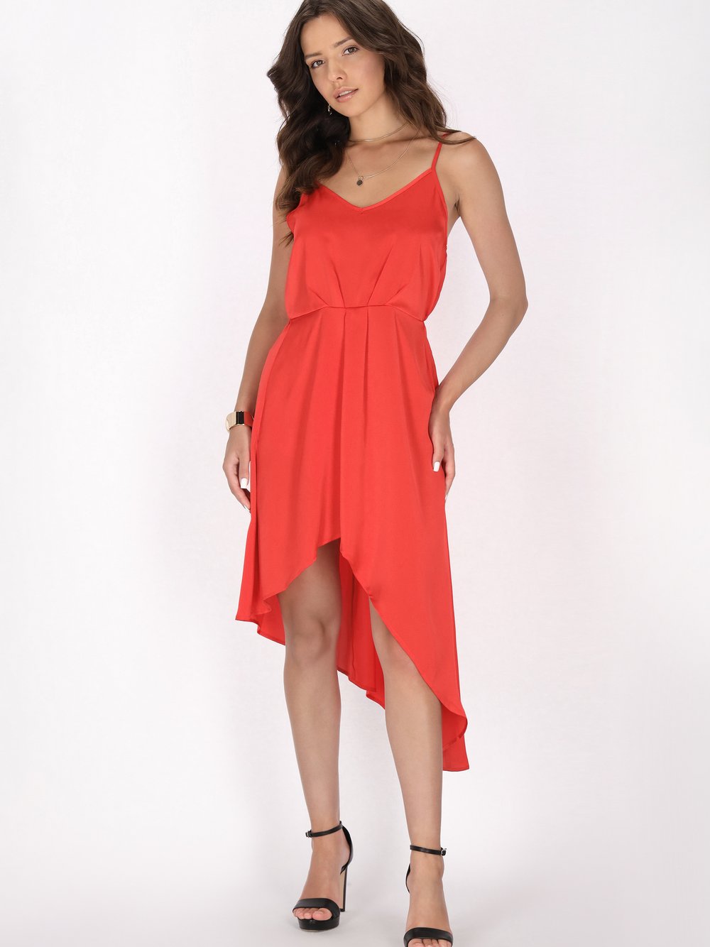 Faina Kleid Damen rot, L