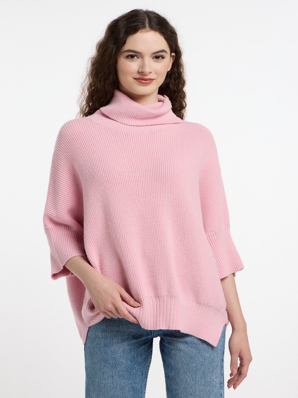 Frieda & Freddies Strickpullunder Damen Viskose rosa gemustert, 40