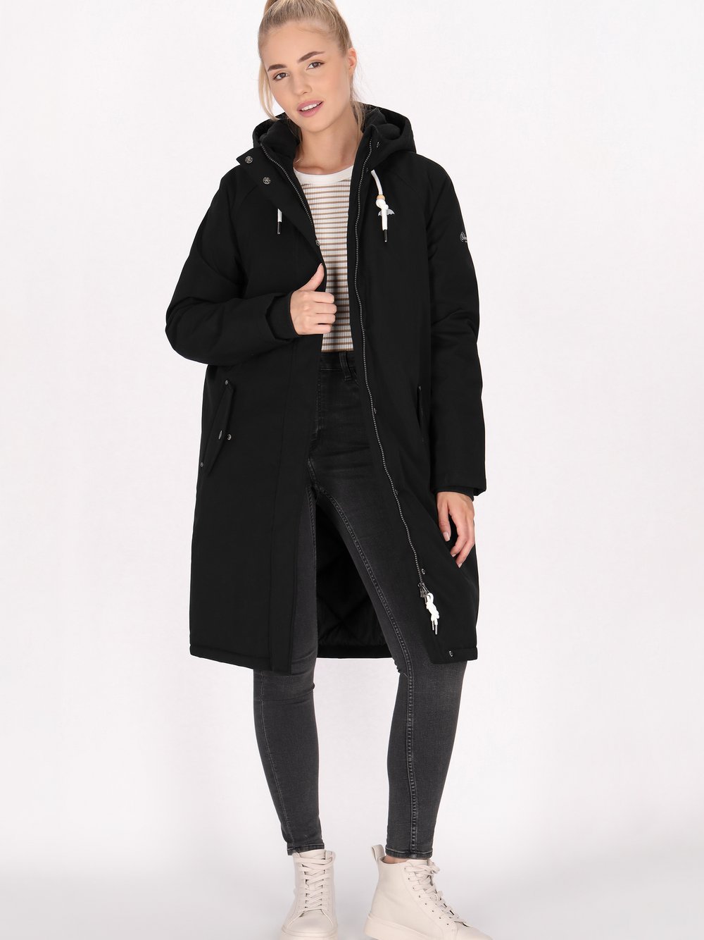 Schmuddelwedda Winterparka Damen schwarz, XXL