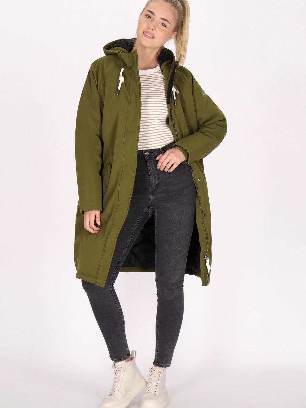 Schmuddelwedda Winterparka Damen grün, L