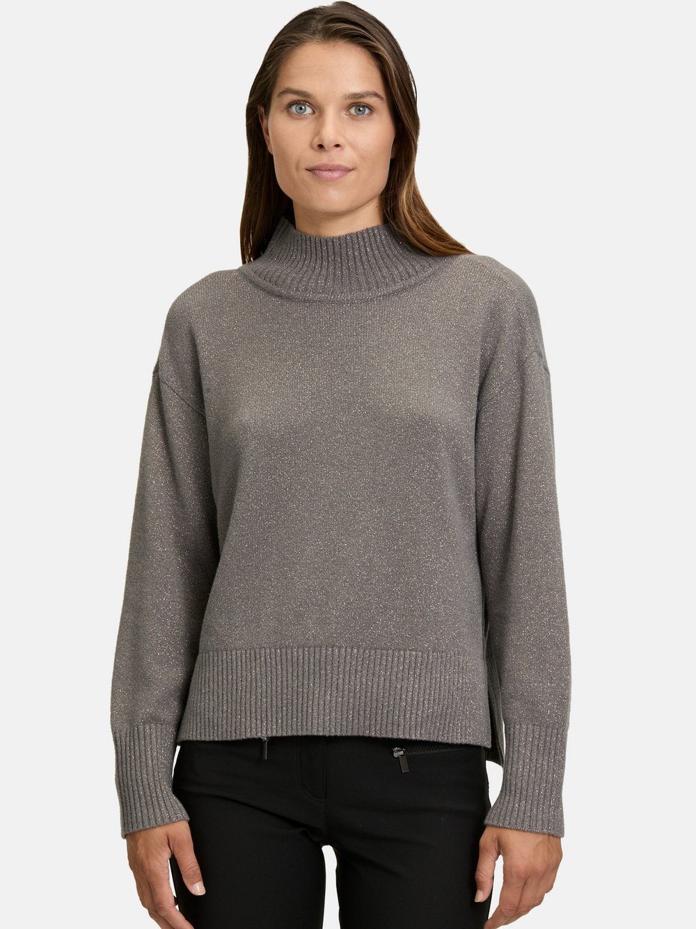 Betty Barclay Strickpullover Damen Polyamid grau, 44