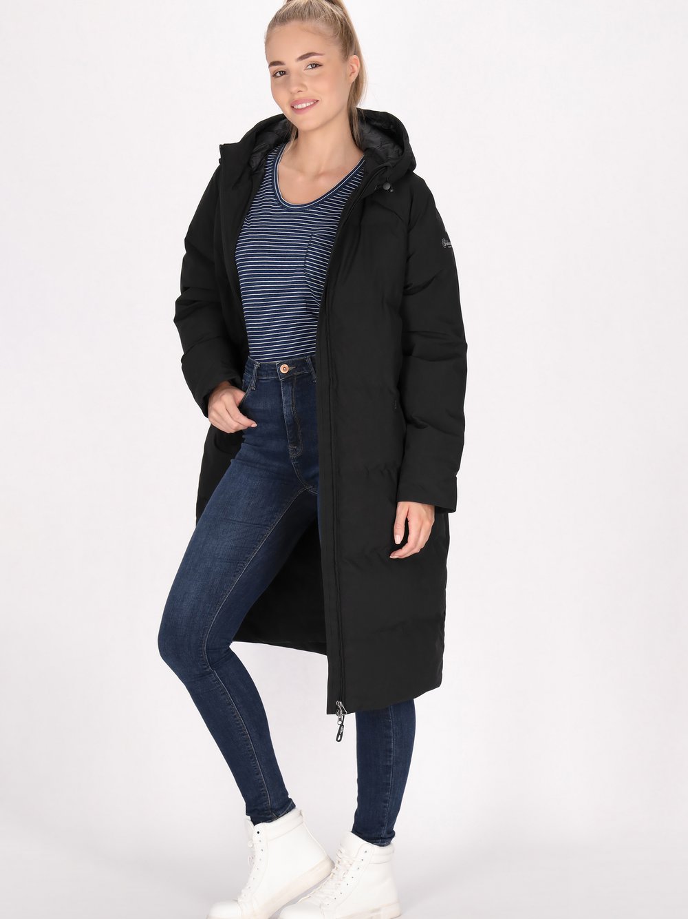 Schmuddelwedda Wintermantel Damen schwarz, XS