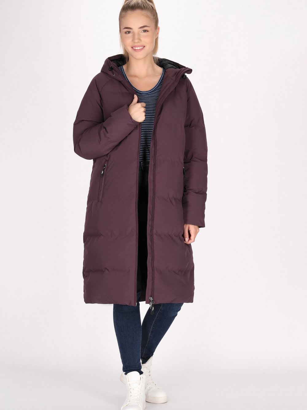 Schmuddelwedda Wintermantel Damen lila, L