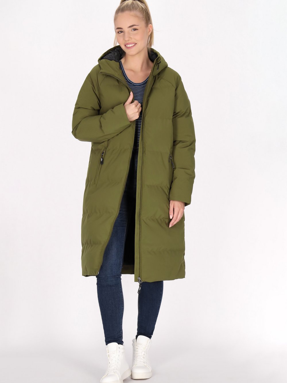 Schmuddelwedda Wintermantel Damen grün, XL