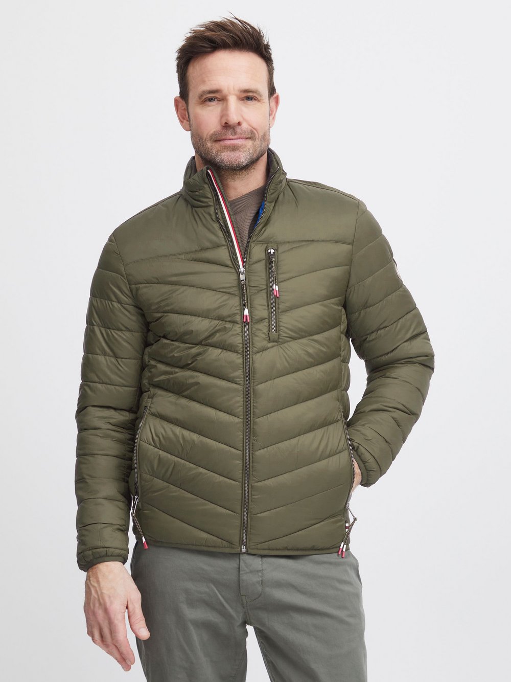 FQ1924 Steppjacke Herren Polyamid grün, XXL