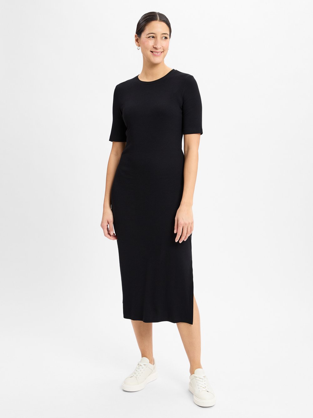 ARMEDANGELS Freizeitkleid Damen Baumwolle schwarz, S