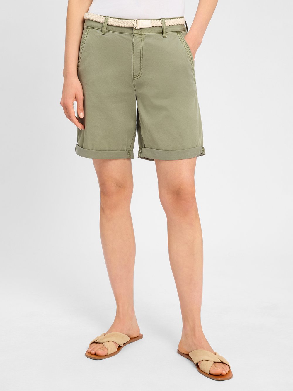 s.Oliver Shorts Damen Baumwolle grün, 40