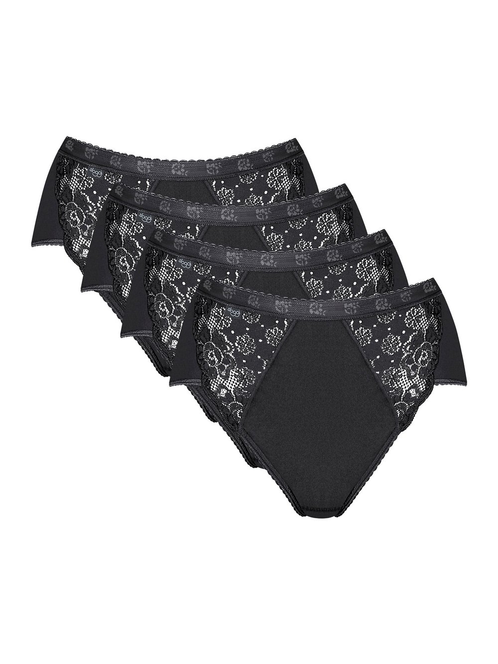 sloggi Midislip  Damen Jersey schwarz, 48
