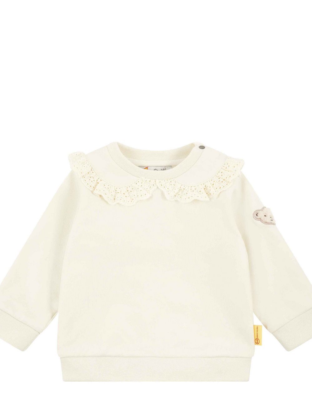 Steiff Sweatshirt Mädchen Baumwolle beige, 74