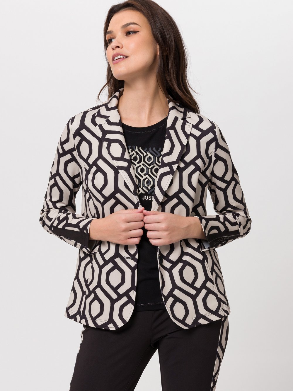 TUZZI Blazer Damen mehrfarbig gemustert, 40