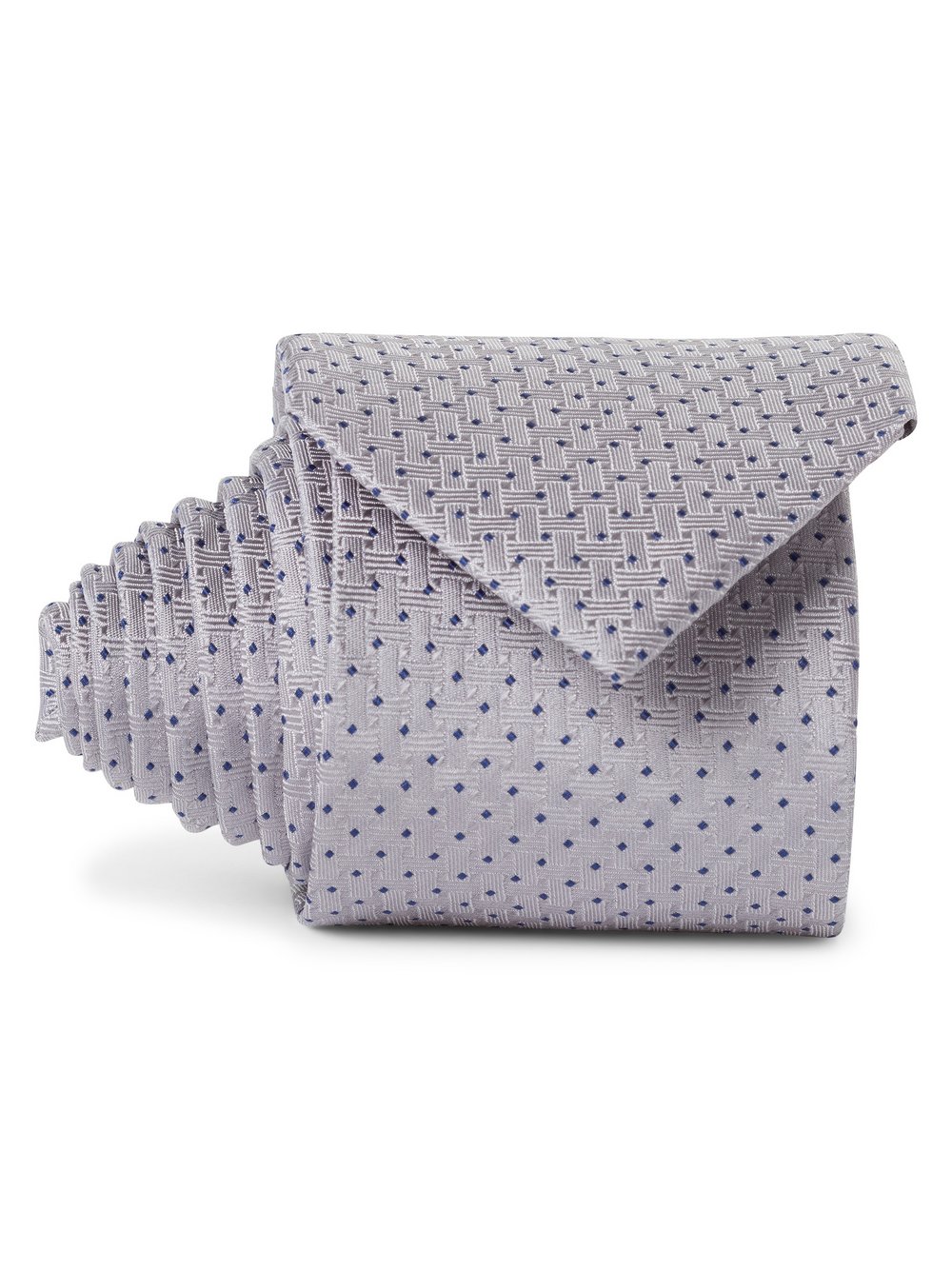 Andrew James Seidenkrawatte Herren silber gemustert, ONE SIZE