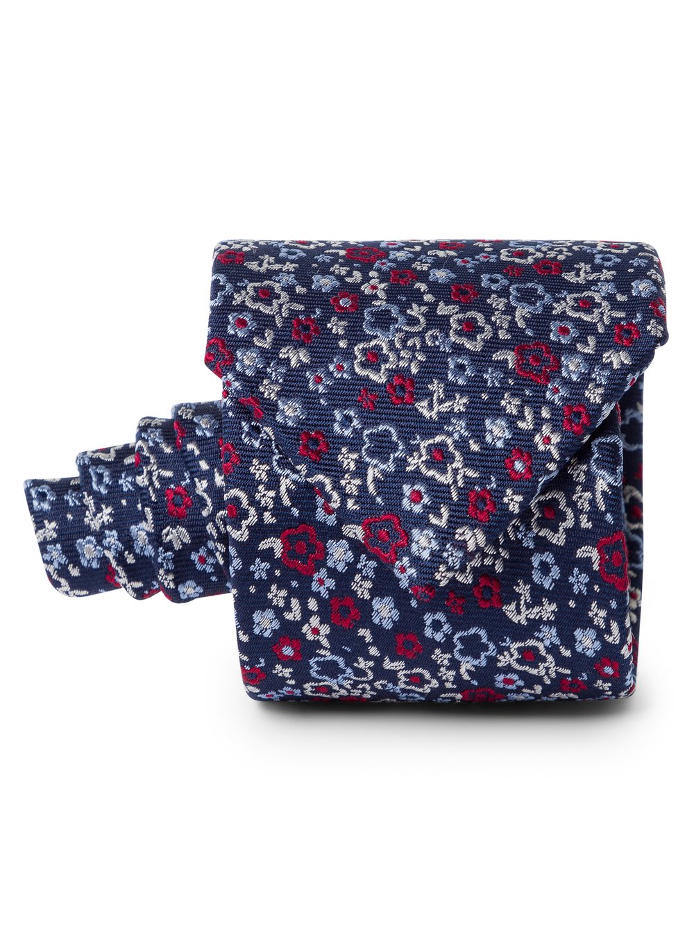 Andrew James Seidenkrawatte Herren blau gemustert, ONE SIZE
