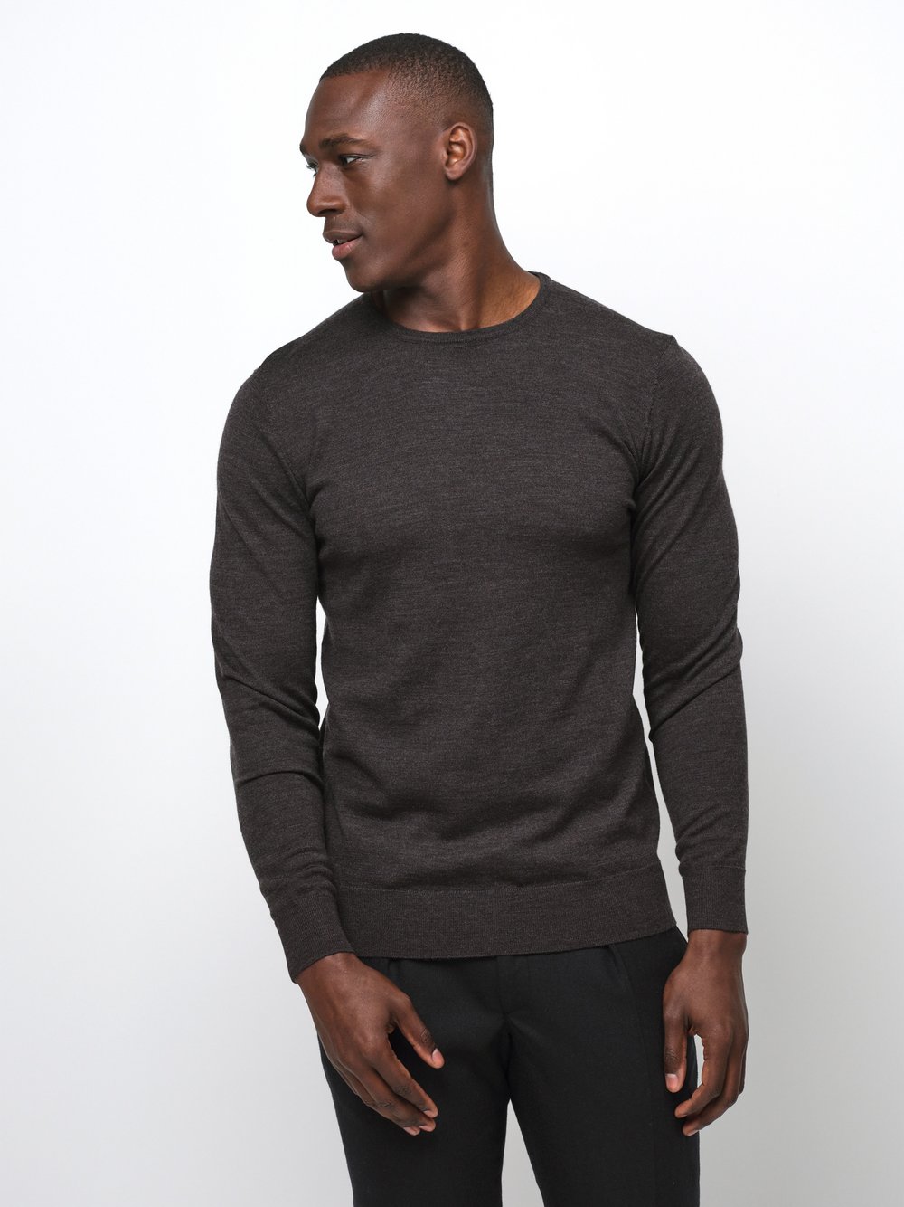 Profuomo Pullover Herren Wolle braun, L