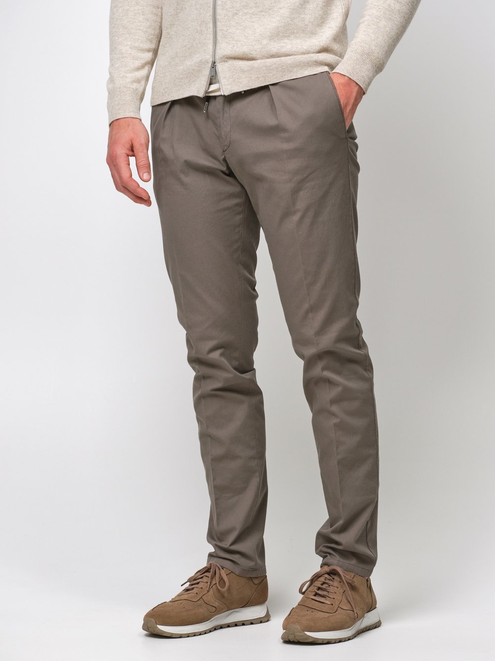 Profuomo Cordhose Herren Baumwolle beige, 48