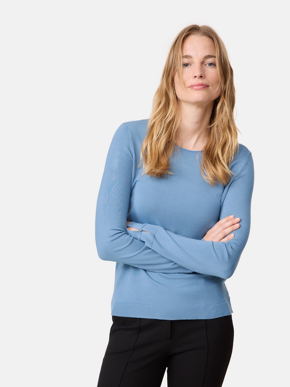 Gerry Weber Pullover Damen Viskose blau, 48