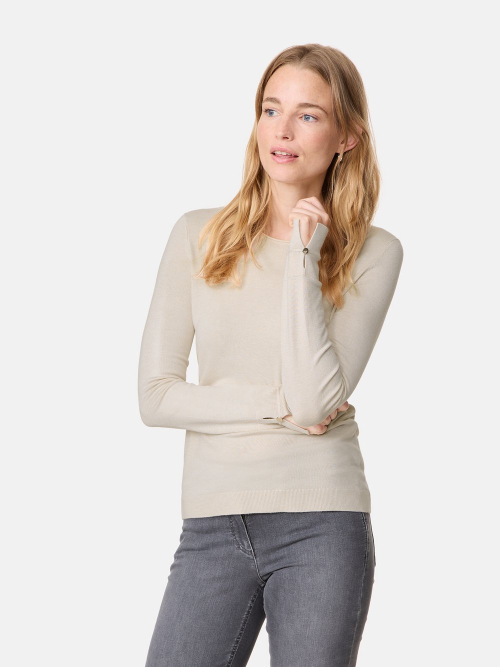 Gerry Weber Pullover Damen Viskose beige, 40