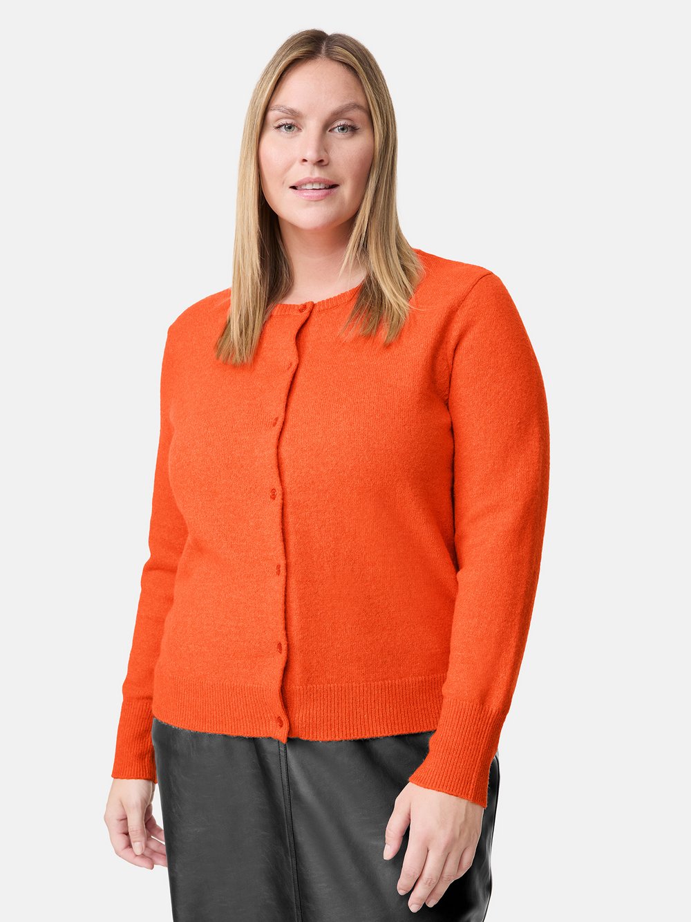 Samoon Strickjacke Damen orange, 46