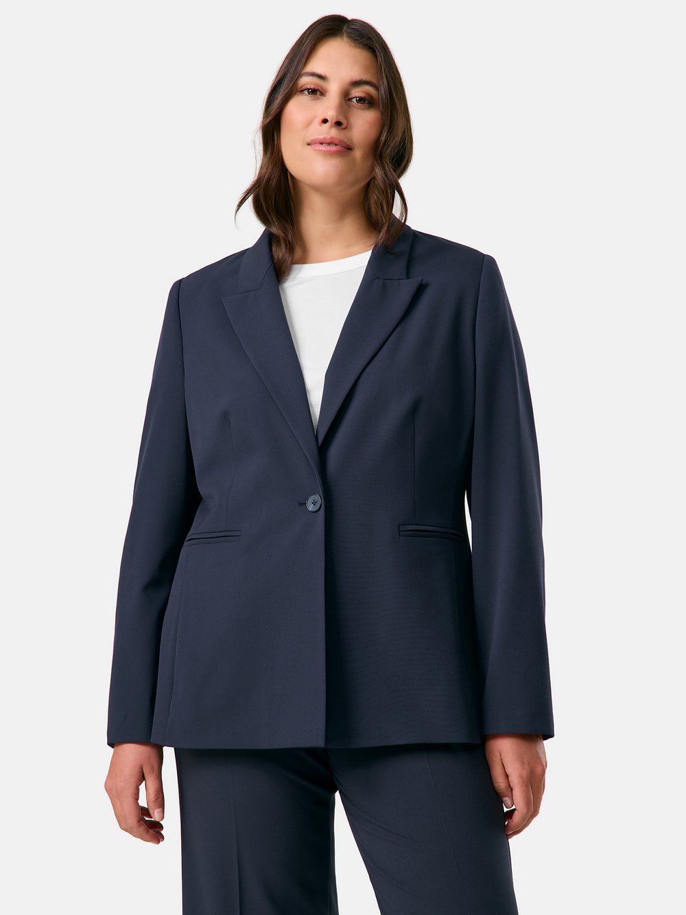 Samoon Blazer Damen blau, 50