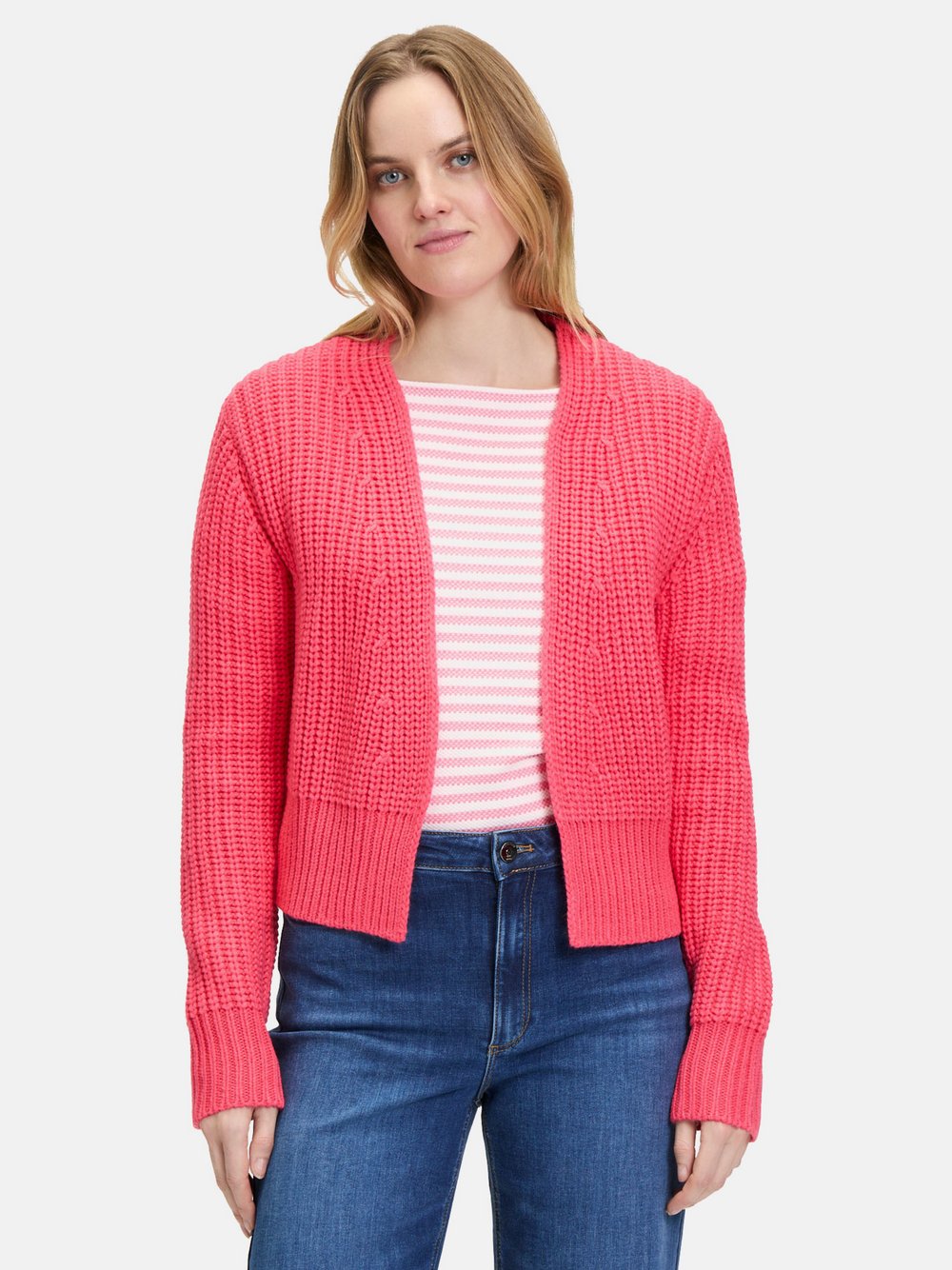 Betty & Co Grobstrickjacke Damen rot, 38