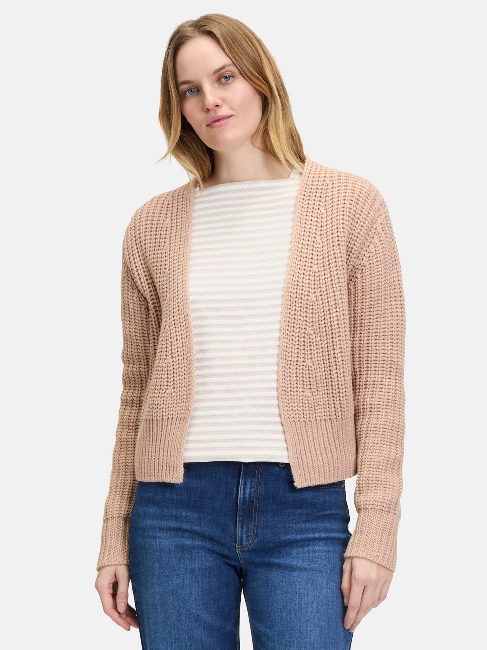 Betty & Co Grobstrickjacke Damen beige, 46