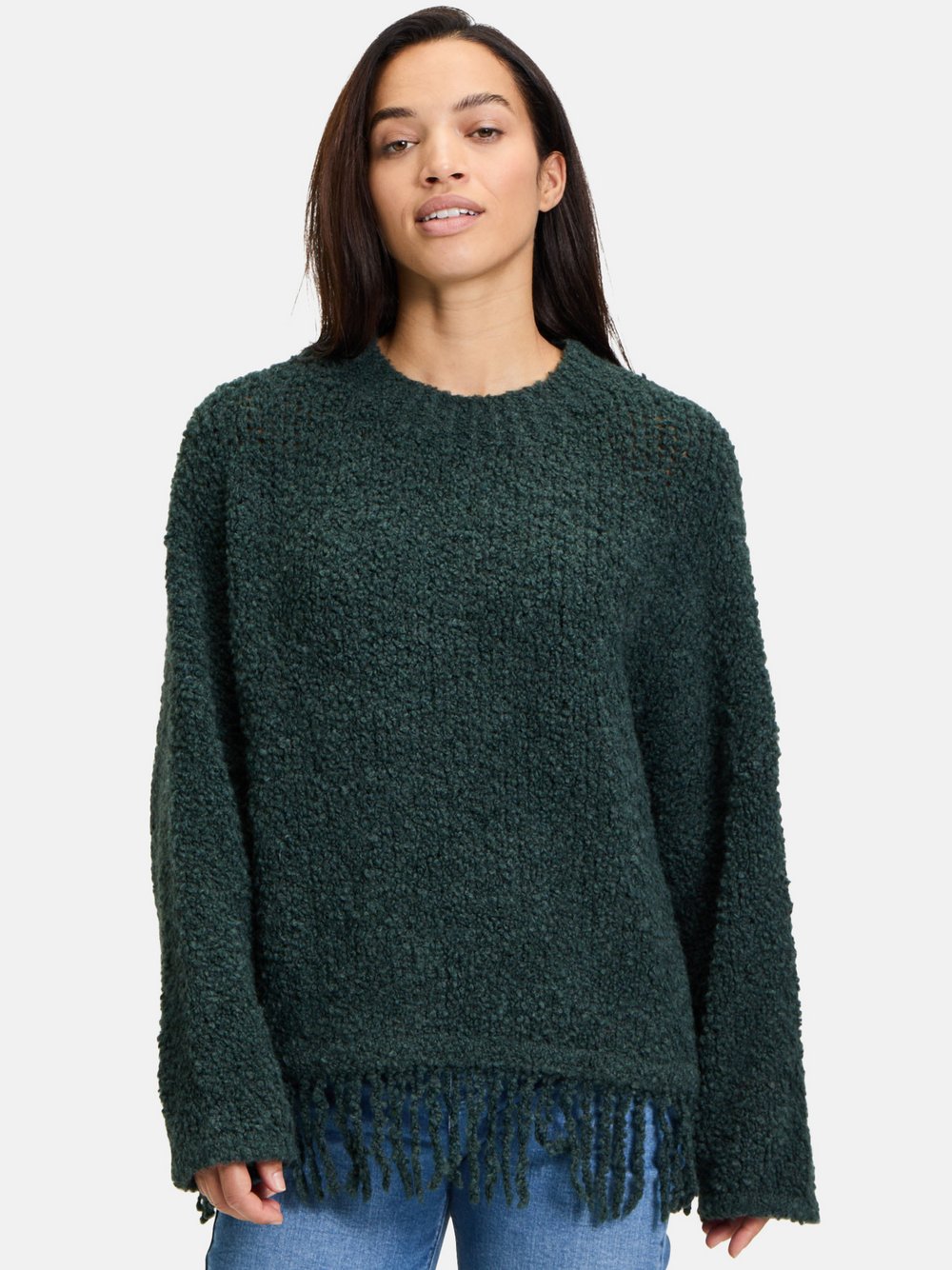 Cartoon Strickpullover Damen grün, 38