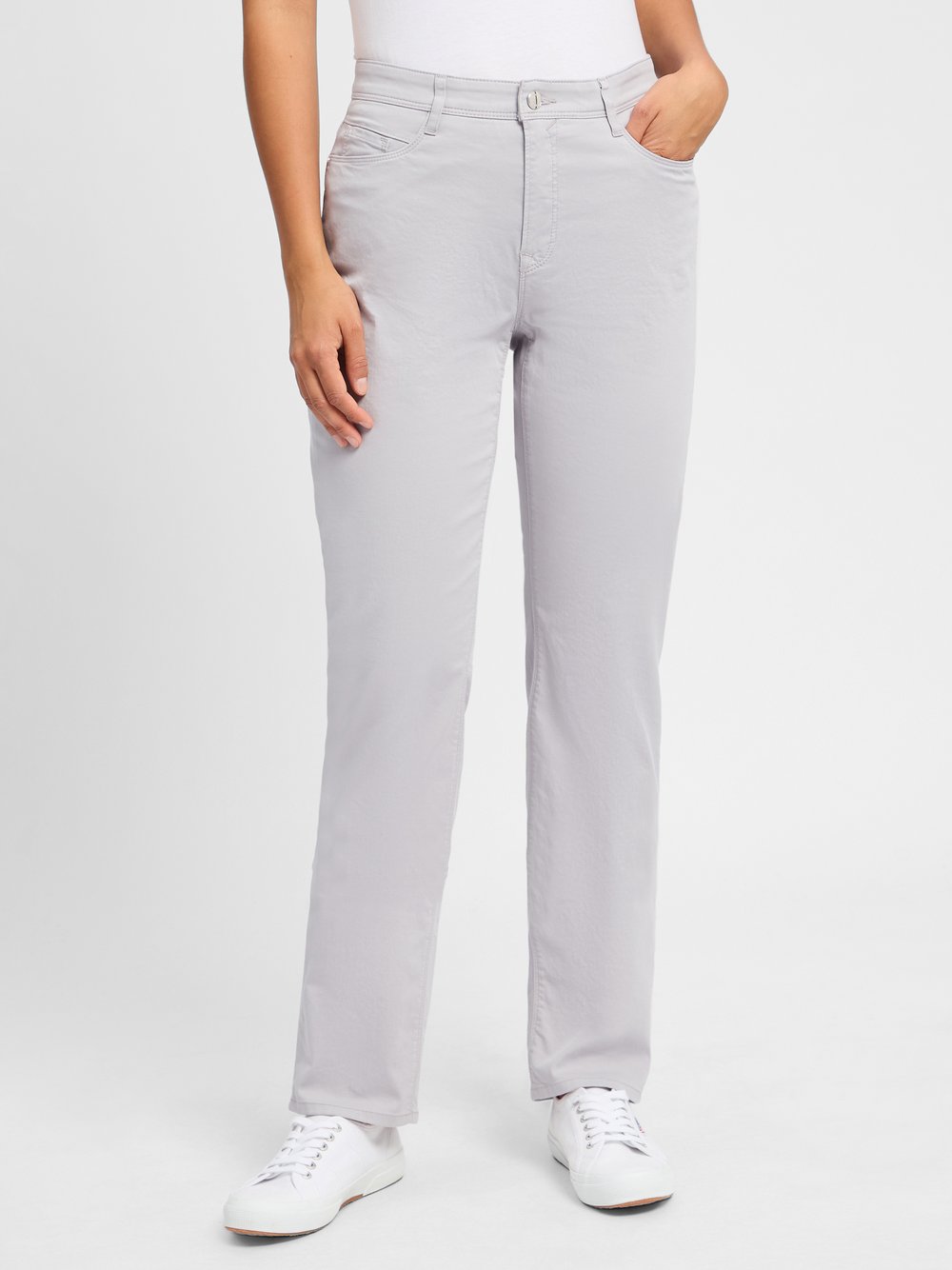 Thumbnail - BRAX Hose Damen Baumwolle grau, 36