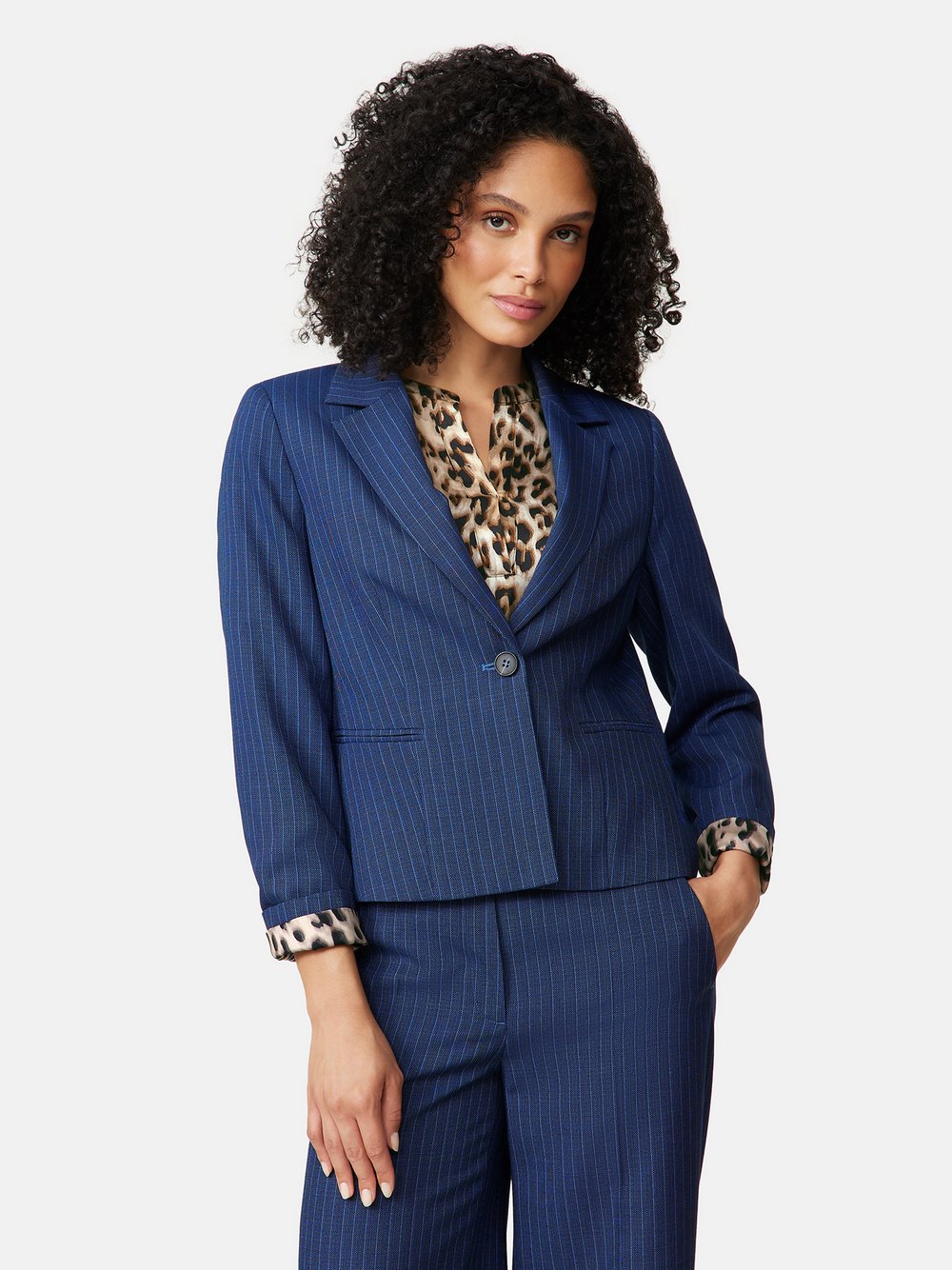 Gerry Weber Blazer Damen blau gestreift, 40