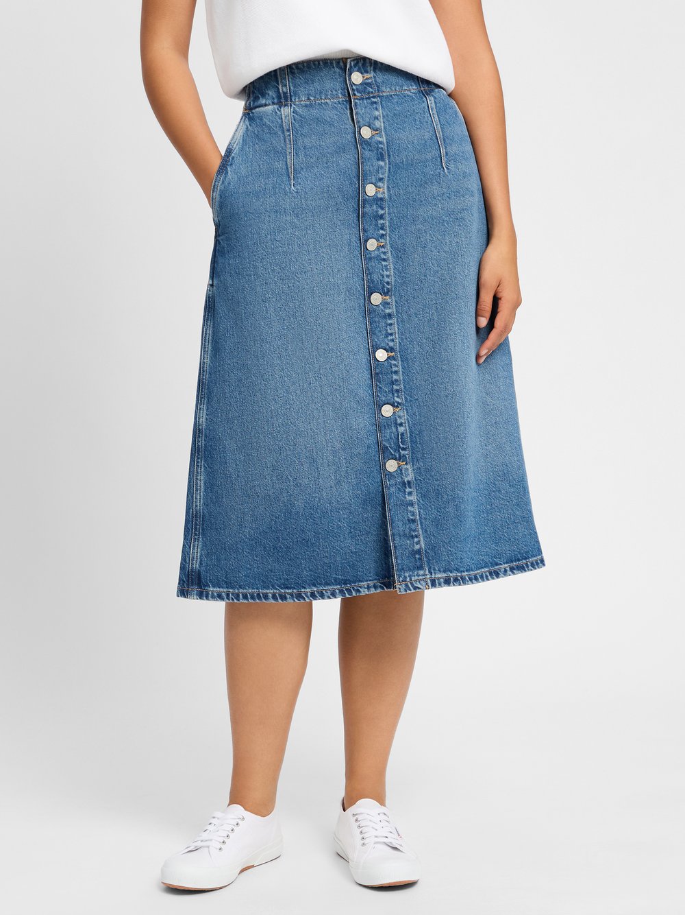 Polo Ralph Lauren Jeansrock Damen Baumwolle blau, 28