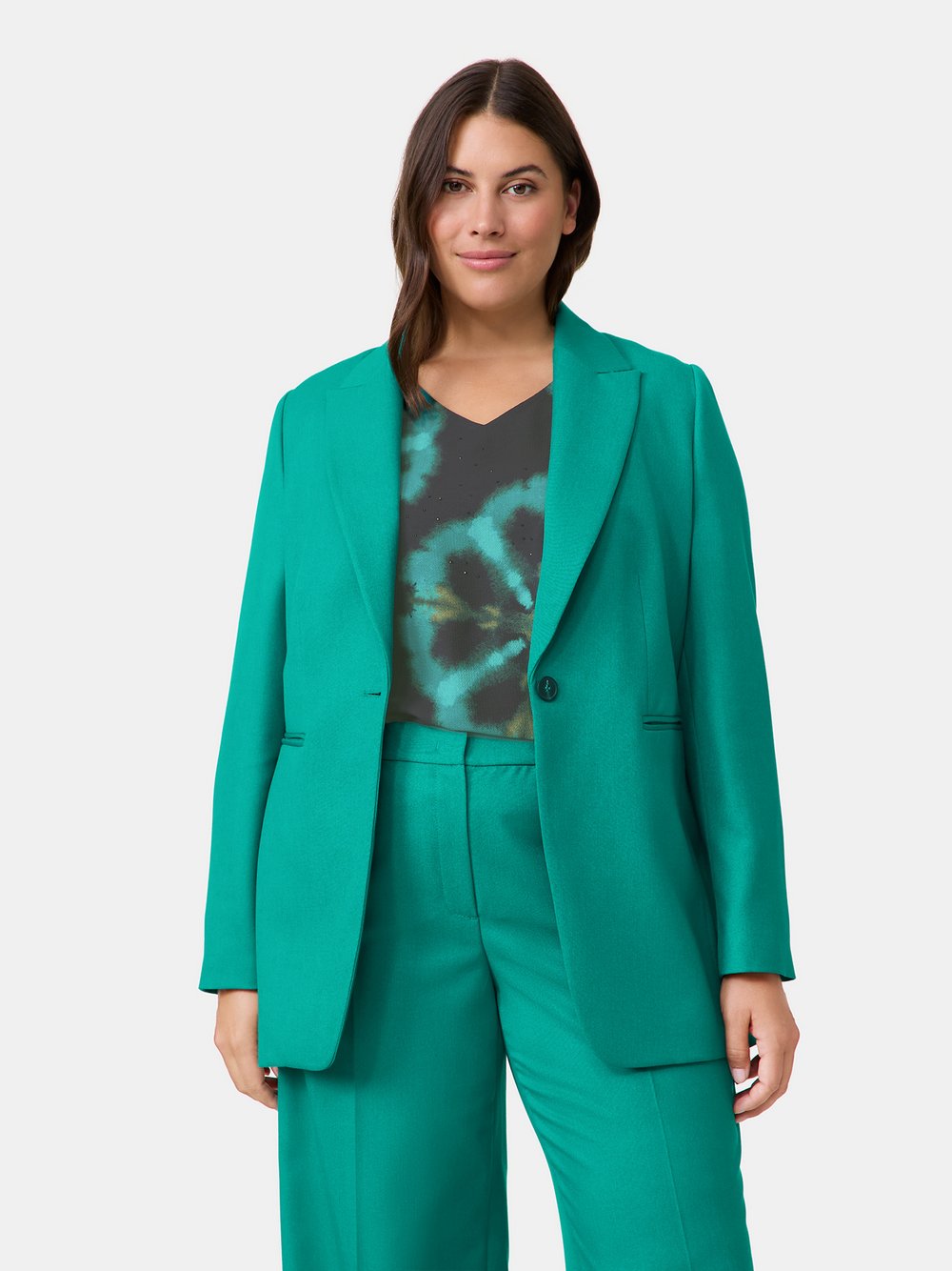 Samoon Blazer Damen blau, 50