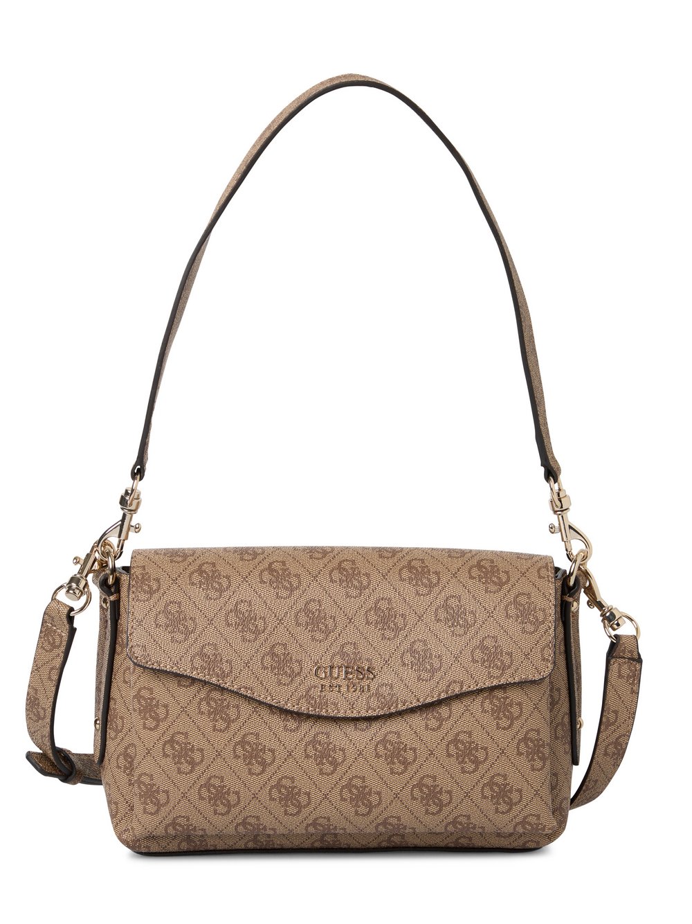 GUESS Umhängetadche Damen Kunstleder braun gemustert, ONE SIZE
