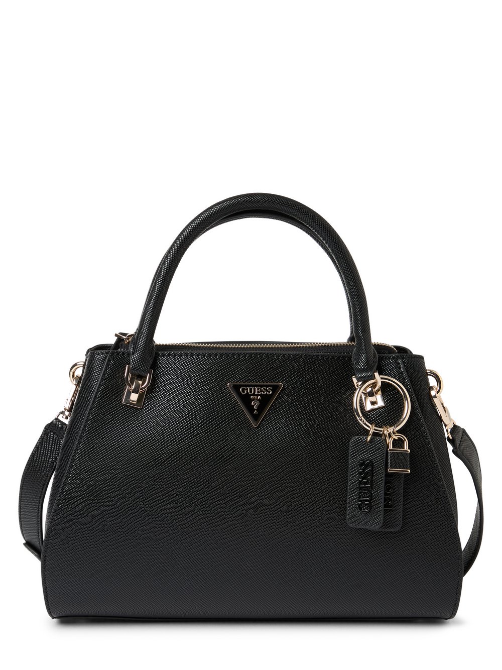 GUESS torba na ramię - Noelle Kobiety Sztuczna skóra czarny, ONE SIZE